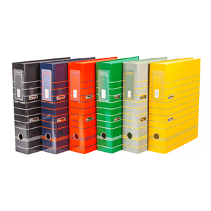 CARTONEX PASTA ARQ. A4 L80 - AZUL RISCAS (CX.C/10)