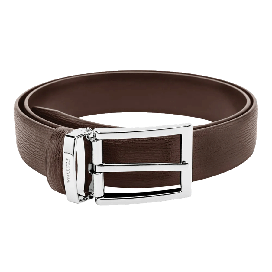 FESTINA BUTTON BELT BROWN - CINTO CLÁSSICO CASTANHO P/HOMEM