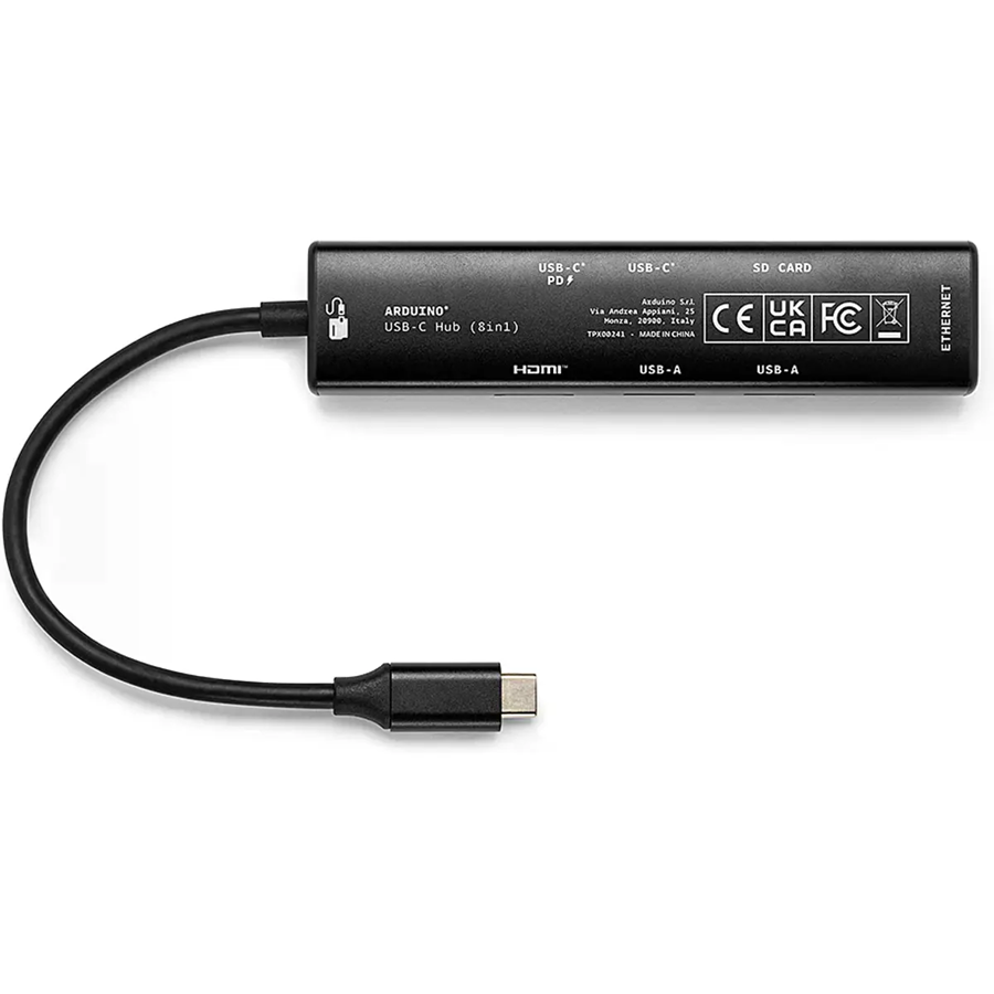 ARDUINO TPX00241 - HUB ADAPTADOR USB-C 8-EM-1 OFICIAL ARDUID ARDUINO TPX00241 - HUB ADAPTADOR USB-C 8-EM-1 OFICIAL ARDUID