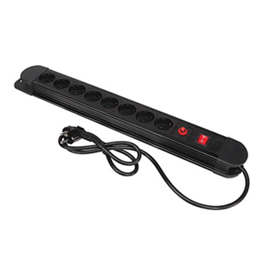 BLOCO 8 TOMADAS COM PROTEÇÃO + INTERRUPTOR (CABO 1.5 MTS)