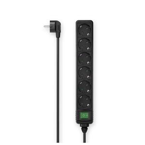 HAMA - BLOCO 6 TOMADAS COM INTERRUPTOR (CABO PRETO 3 METROS)