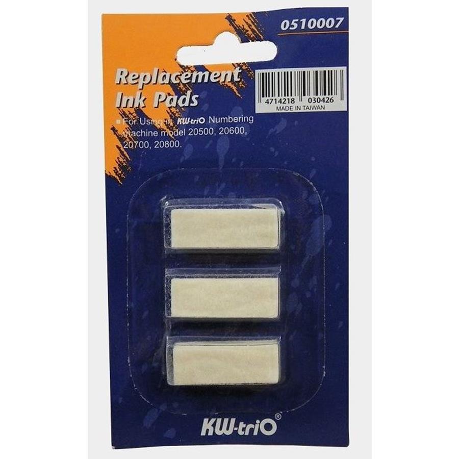 ALMOFADA PARA NUMERADORES - SEM TINTA (BLISTER C/3 UNIDADES)