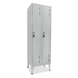 ARMÁRIO METÁLICO CINZA - DUPLO 2 CACIFOS (600x400x1700MM)