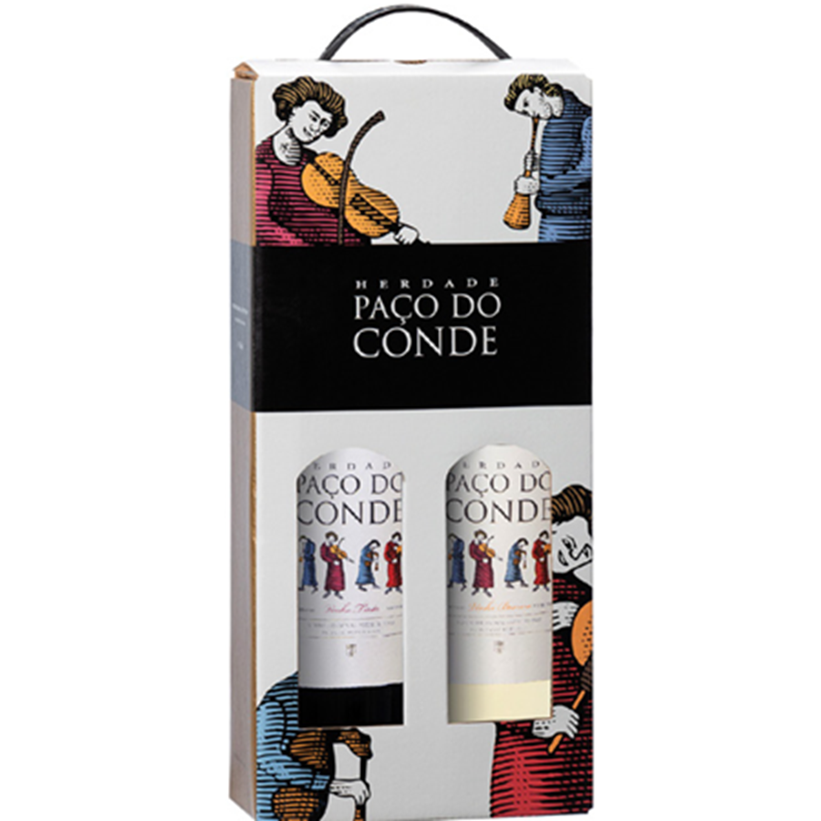 HERDADE PAÇO DO CONDE (2 garrafas - Tinto e Branco)