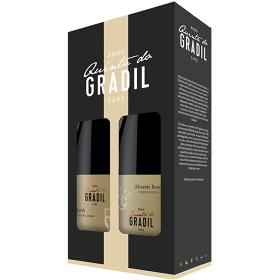 QUINTA DO GRADIL - SYRAH TINTO + ALICANTE BOUSCHE (2 garrafas)