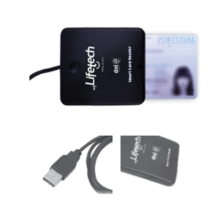 LIFETECH - LEITOR DE CARTÕES DE CIDADÃO USB 2.0 (CHIP)