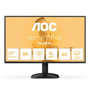 AOC - MONITOR IPS 27" 16:9 FHD 4MS 120HZ VGA HDMI (27B31H)
