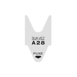 ROLO BRANCO SENHAS MARCAÇÃO DE VEZ (CAIXA COM 5 UNIDADES)