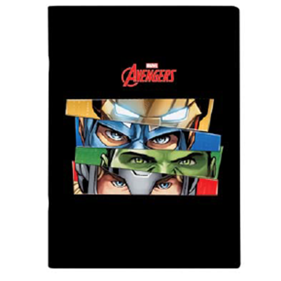 AVENGERS EYES - CADERNO A4 AGRAFADO LINHAS COM 80 FOLHAS