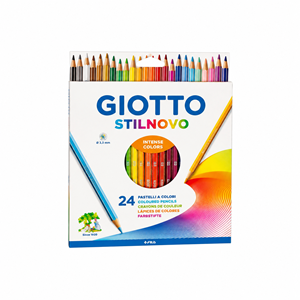 LÁPIS COR 24UN CX CARTÃO GIOTTO STILNOVO 18CM