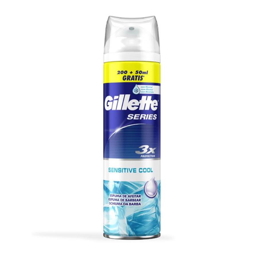 GILLETTE SERIES SENSITIVE COOL - ESPUMA DE BARBEAR (250ML)