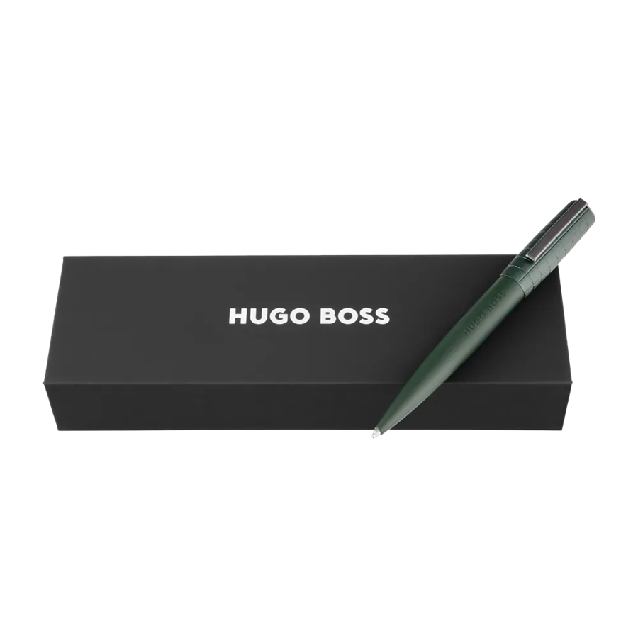 HUGO BOSS ARCHE BAUHAUS DARK GREEN BALLPOINT - CANETA
