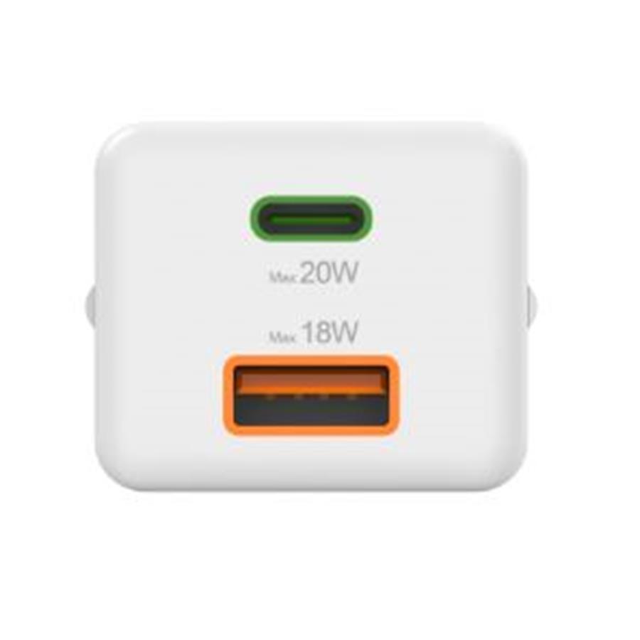 HAMA - CARREGADOR USB-C + USB-A 20W RÁPIDO M.CHARGER BRANCO