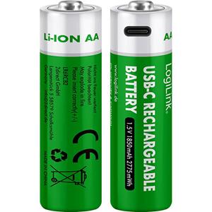 LOGILINK LR6RCB2 - CONJUNTO DE 2 BATERIAS LI-ION - AA