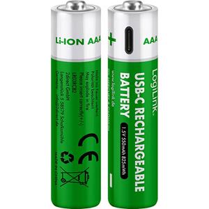 LOGILINK LR03RCB2 - CONJUNTO DE 2 BATERIAS LI-ION - AAA