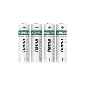 PILHAS RECARREGÁVEIS AA 1.2V 2500MAH HAMA 4UN