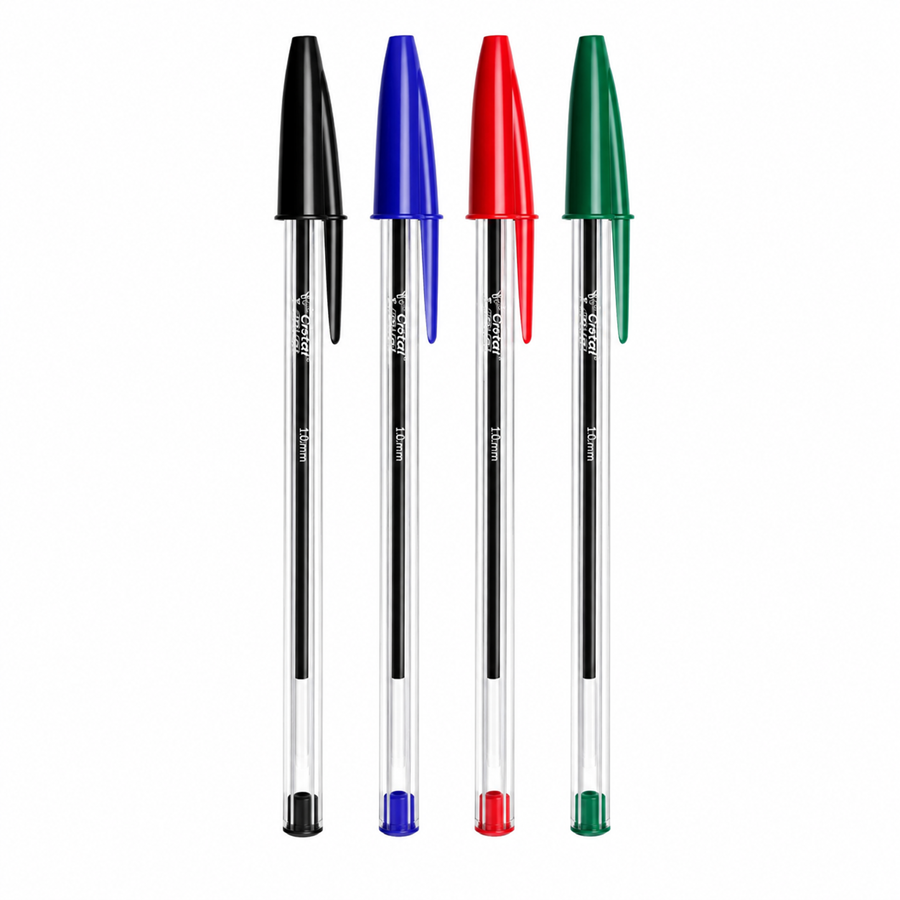 ESFEROGRÁFICA BIC CRISTAL BALL POINT 4 CORES 1MM 4UN