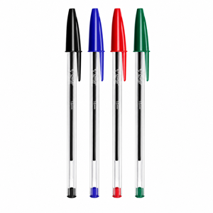 ESFEROGRÁFICA BIC CRISTAL BALL POINT 4 CORES 1MM 4UN