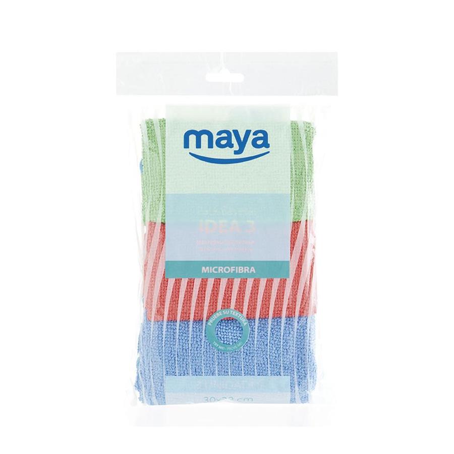 PANO MICROFIBRA 30X32CM SORTIDO PACK 3UN