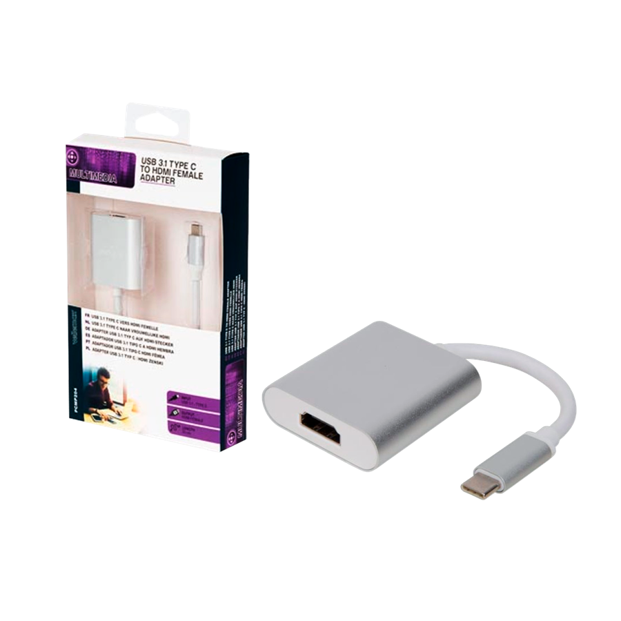 ADAPTADOR - USB - C PARA HDMI PRATA ADAPTADOR - USB - C PARA HDMI PRATA