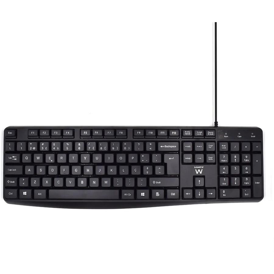 EWENT EW3002 - TECLADO 104 TECLAS PROFESSIONAL USB