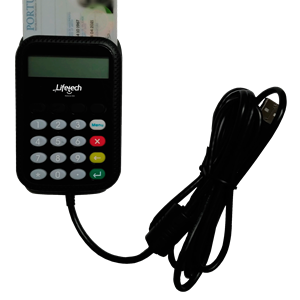 LIFETECH - LEITOR DE CARTÕES DE CIDADÃO USB 2.0 (C/PIN PAD)
