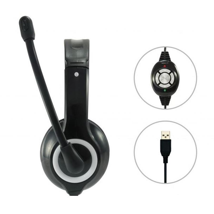 EQUIP LIFE HEADSET C/ MICRO FUNÇÃO MUTE E VOL USB