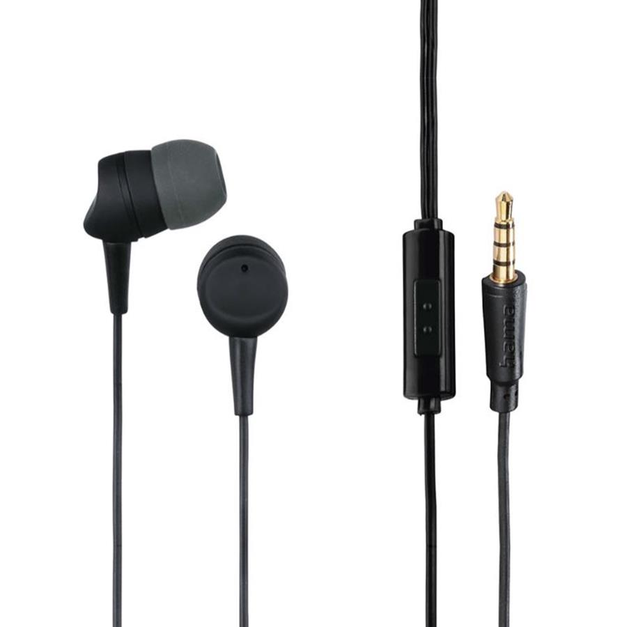 HAMA - AURICULARES IN-EAR KOOKY PRETO (JACK 3.5 MM) HAMA - AURICULARES IN-EAR KOOKY PRETO (JACK 3.5 MM)