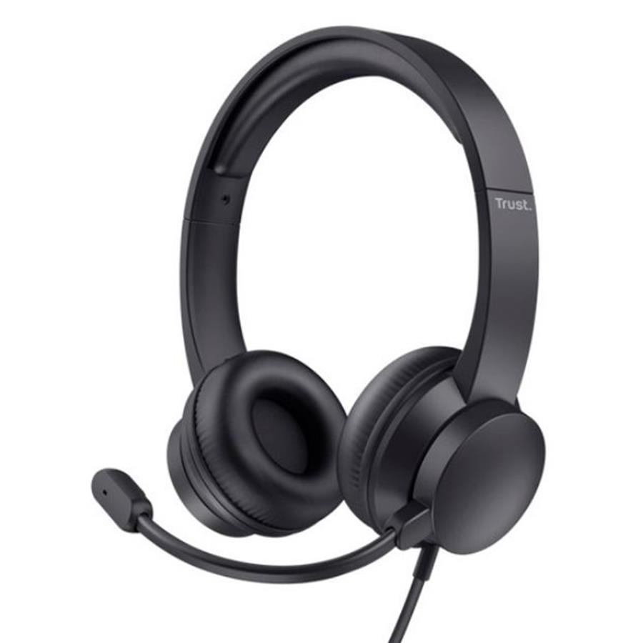 TRUST - HEADSET C/ MICRO, NOISE CANCEL USB (COM FIOS)