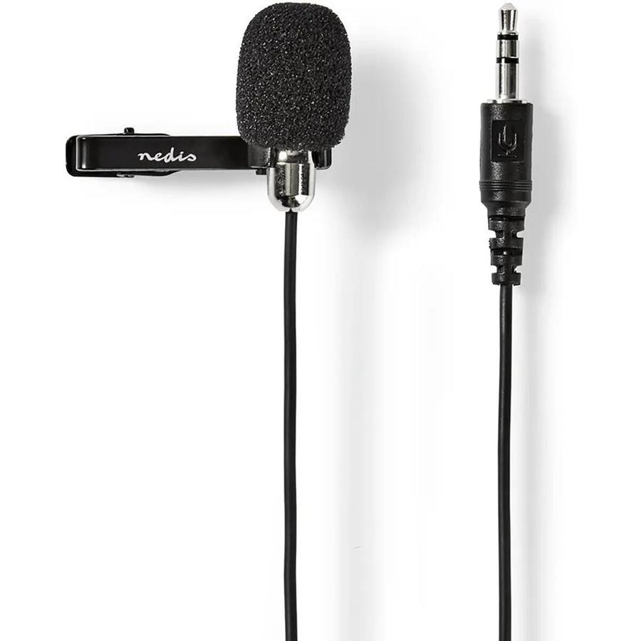 NEDIS MICCJ105BK - MICROFONE DE LAPELA JACK 3.5MM