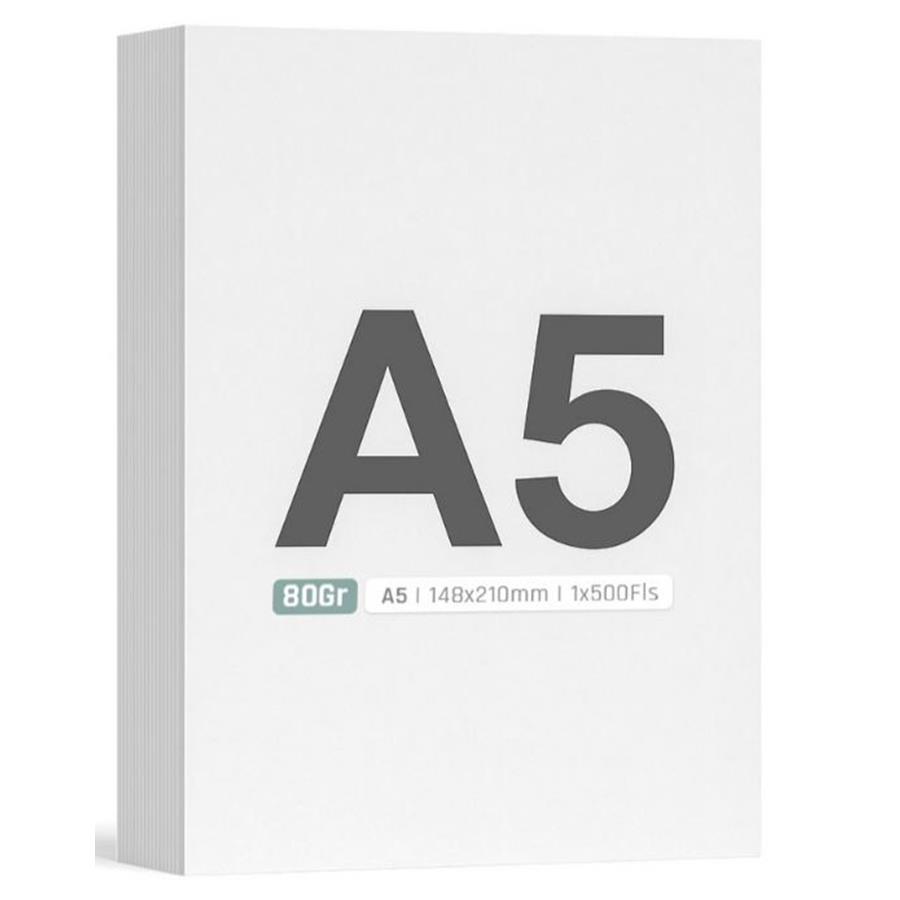 PAPEL 80GR FOTOCOPIA A5 BY NAVIGATOR 148X210MM 1X500FLS
