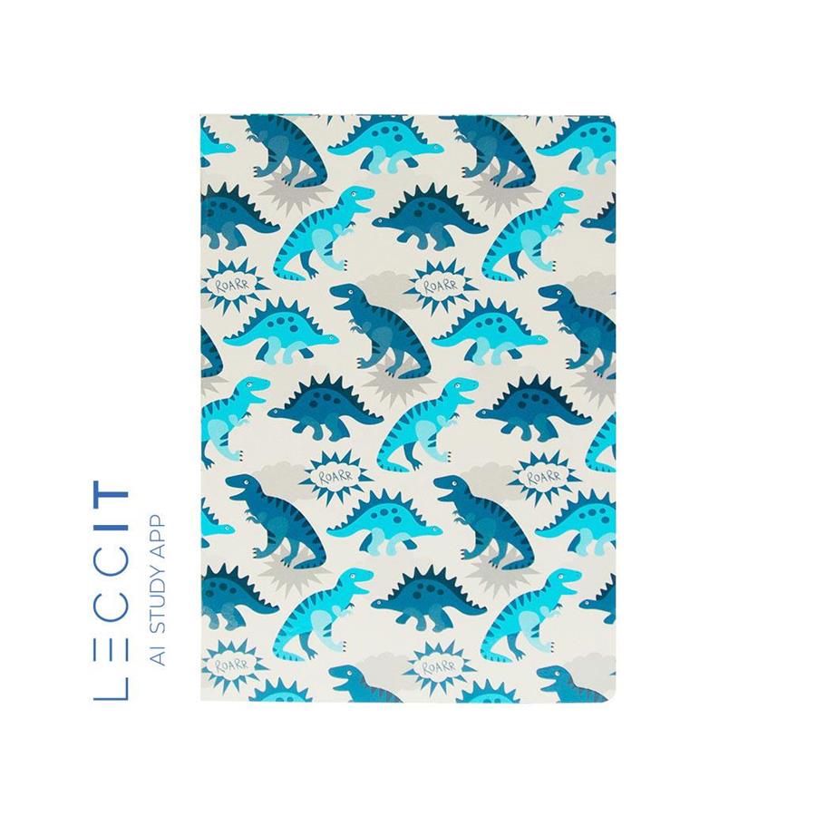 Caderno Agrafado A4 Pautado DINO 48Fls 1un