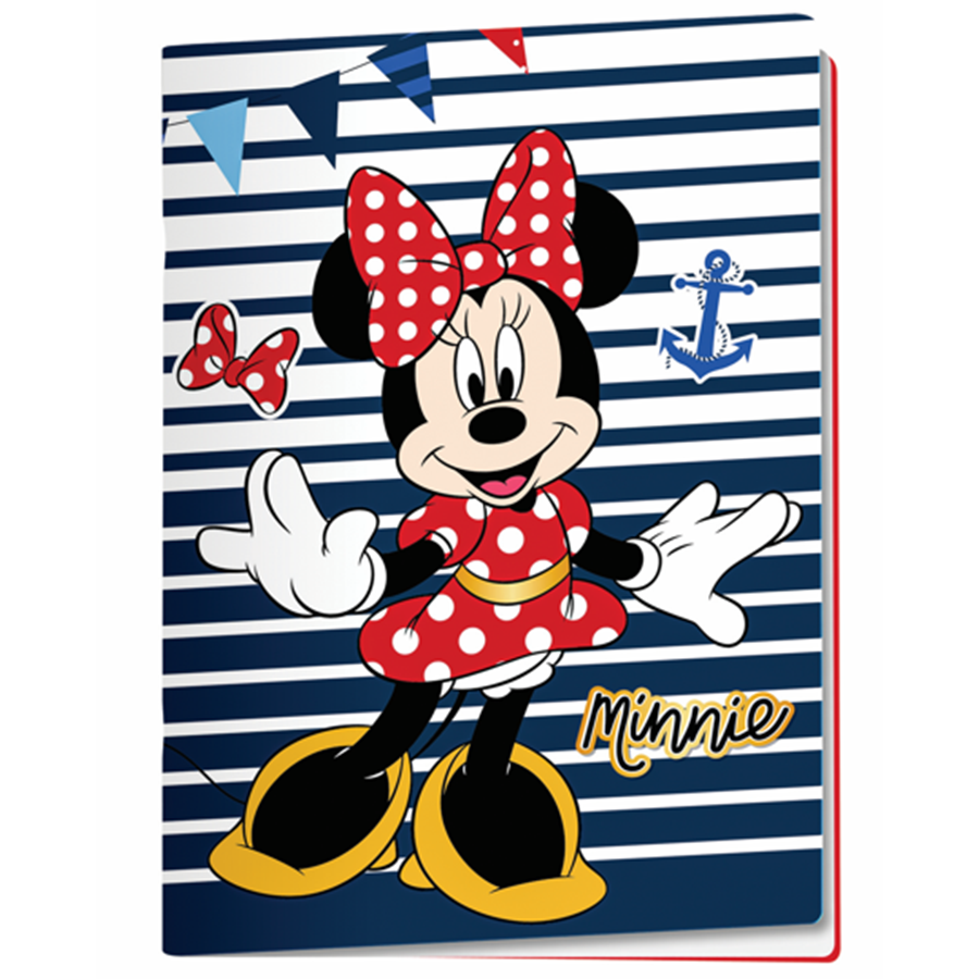 MINNIE MARINE - CADERNO A4 AGRAFADO LINHAS 80 FOLHAS