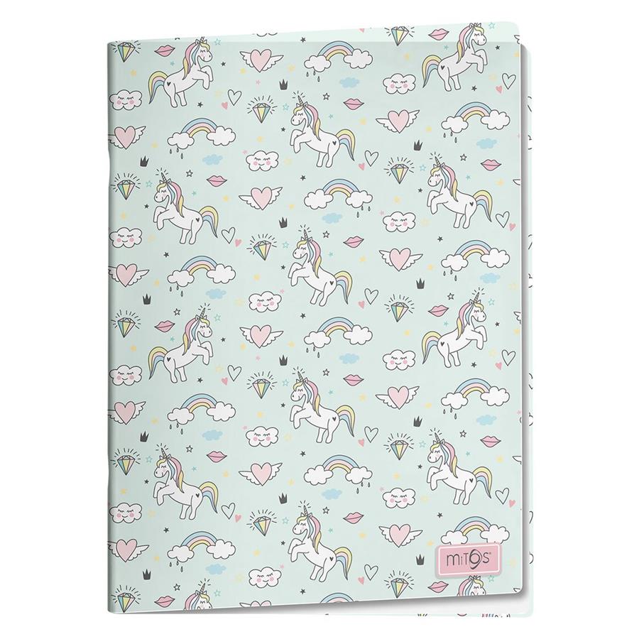 UNICORN - CADERNO A4 AGRAF. QUADRI. 48 FOLHAS 80 GRS CAPA PP