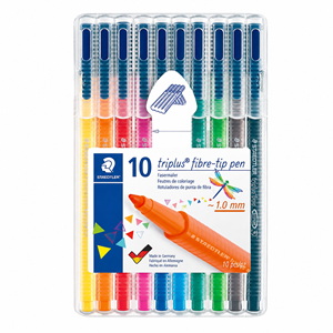 MARCADOR FELTRO 010UN STAEDTLER TRIPLUS 323 ESTOJO BOX