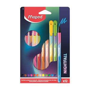 MARCADOR FELTRO 012UN MAPED PEPS NIGHTFALL