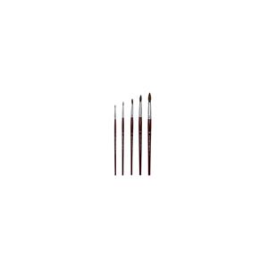 PACK PINCEL GUACHE AGUARELA REDONDO Nº1/2/4/6/10 GIOTTO 5UN