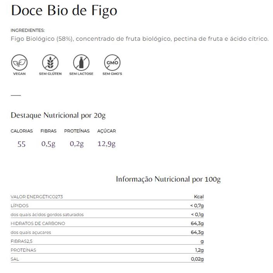 DOCE BIO DE FIGO QUINTA DOS JUGAIS (280 GR)