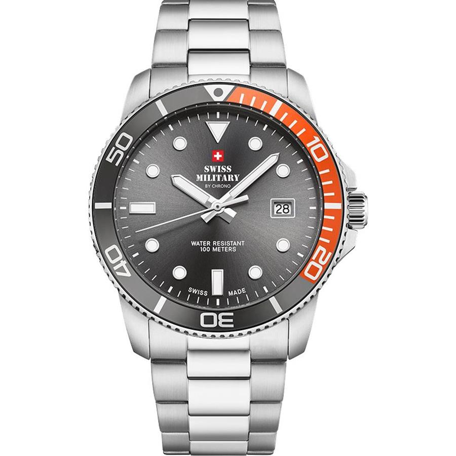 SWISS MILITARY 41 CINZA - RELÓGIO PARA HOMEM SWISS MILITARY 41 CINZA - RELÓGIO PARA HOMEM