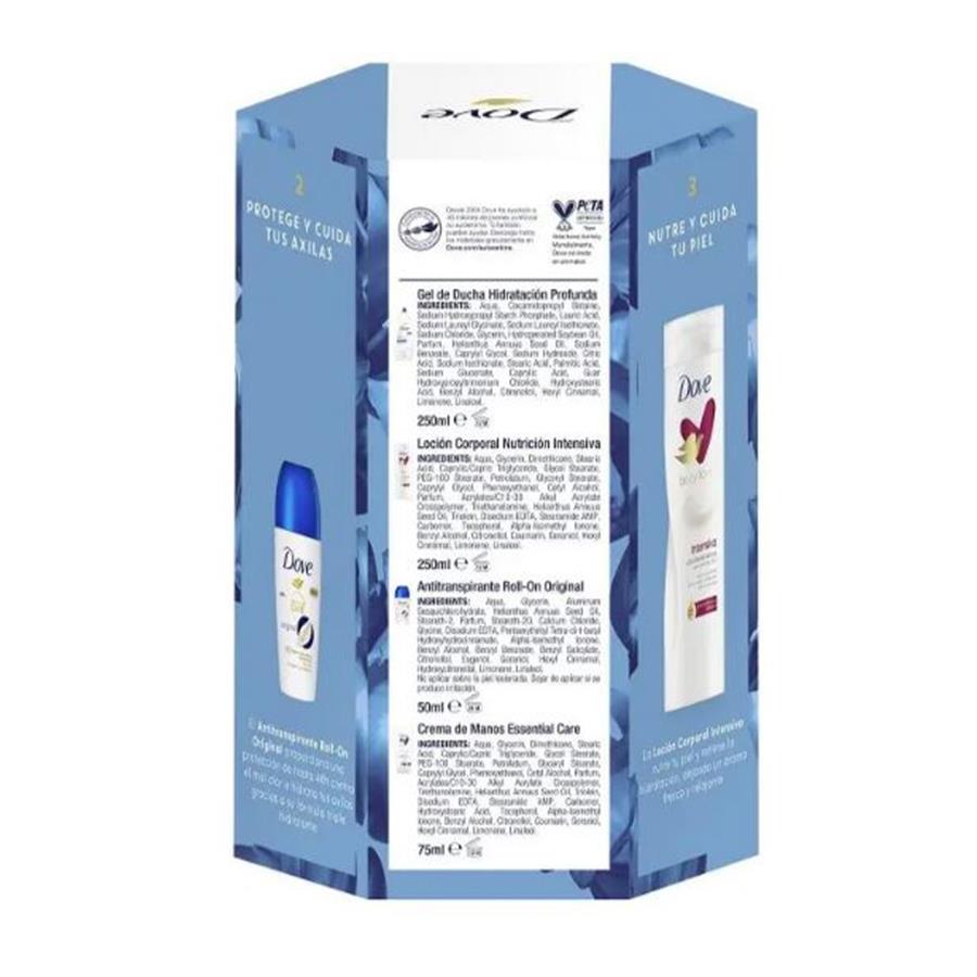 DOVE - COFFRET (GEL BANHO, ROLL-ON, LOÇÃO CORP. CREME NUTRI) DOVE - COFFRET (GEL BANHO, ROLL-ON, LOÇÃO CORP. CREME NUTRI)
